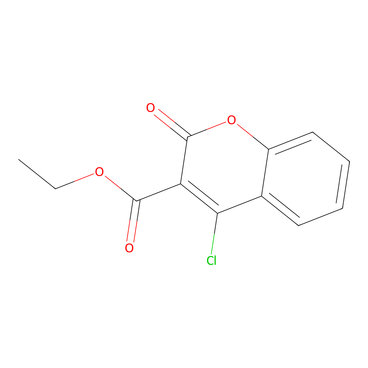 ethyl 4-chloro-2-oxo-2H-chromene-3-carboxylate molecular structure, CAS 213181-26-1