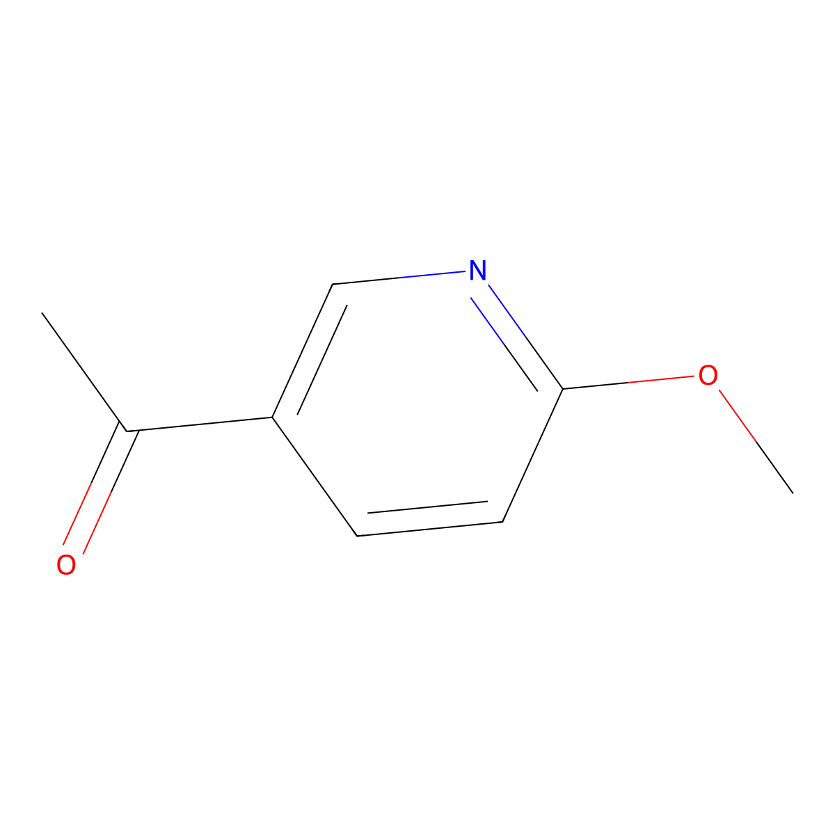5-Acetyl-2-methoxypyridine molecular structure, CAS 213193-32-9