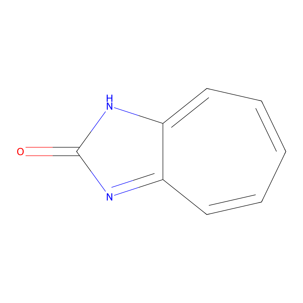 Cyclohepta[d]imidazol-2(1H)-one molecular structure, CAS 2132-33-4