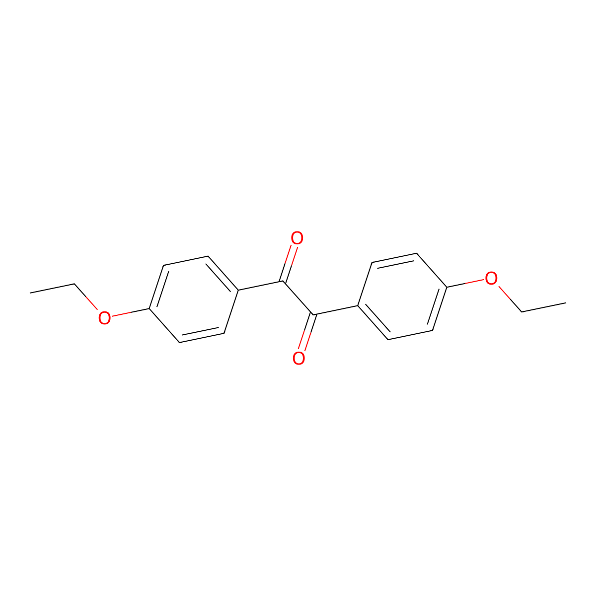 1,2-Bis(4-ethoxyphenyl)ethane-1,2-dione molecular structure, CAS 2132-59-4