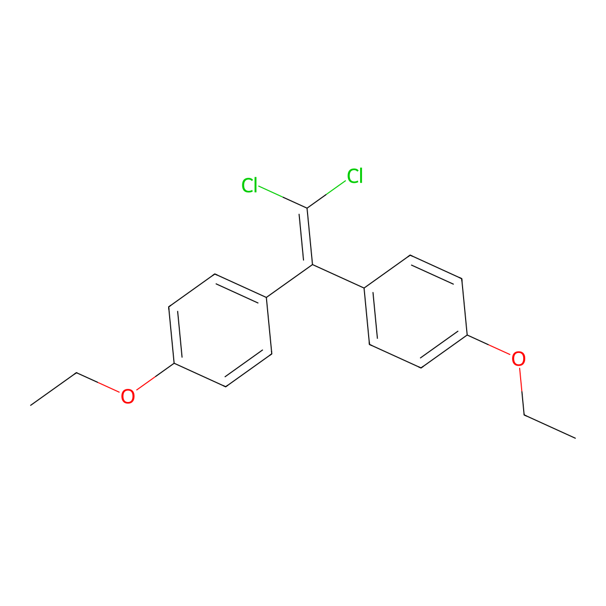 1-[2,2-Dichloro-1-(4-ethoxyphenyl)vinyl]-4-ethoxybenzene molecular structure, CAS 2132-71-0