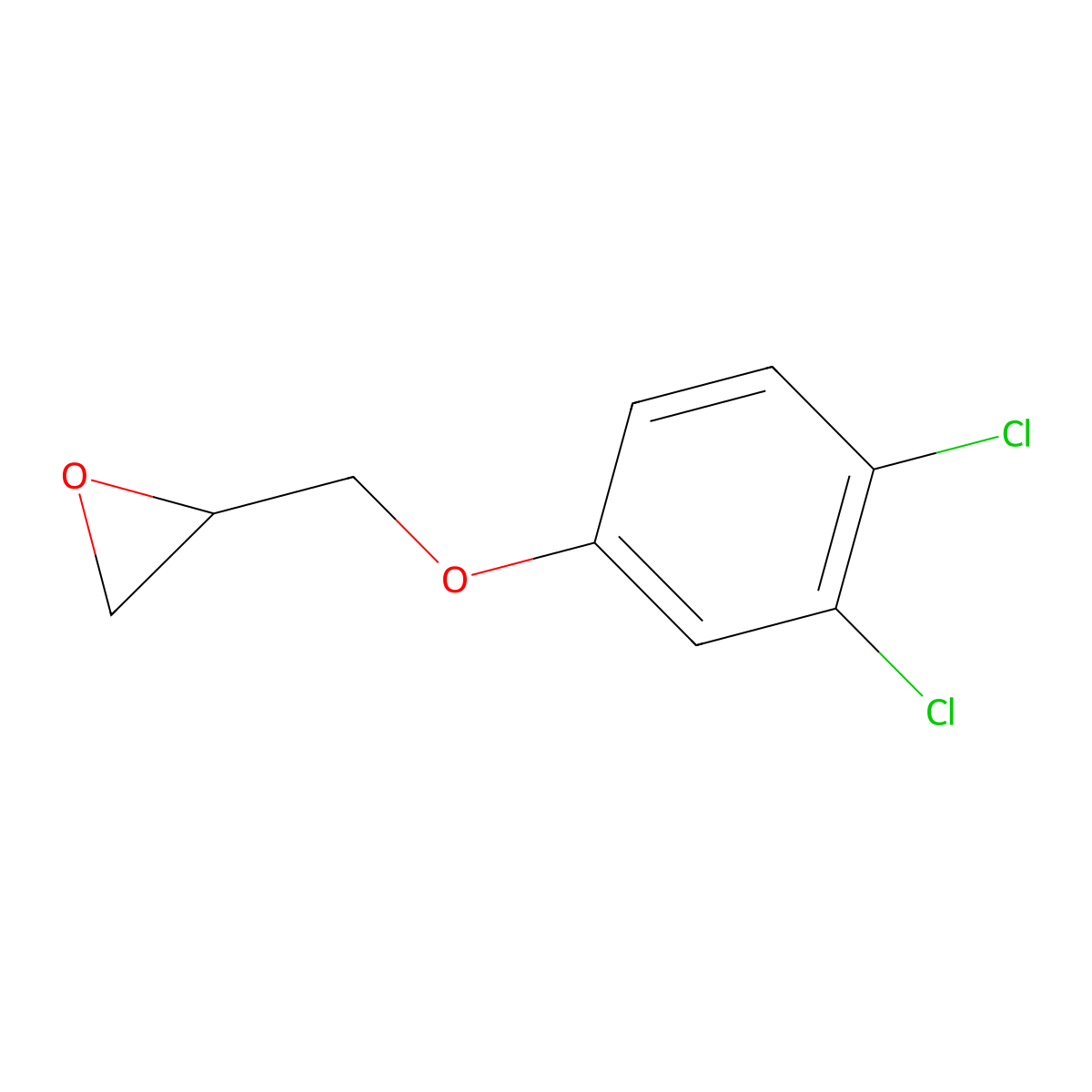 2-[(3,4-Dichlorophenoxy)methyl]oxirane molecular structure, CAS 21320-30-9
