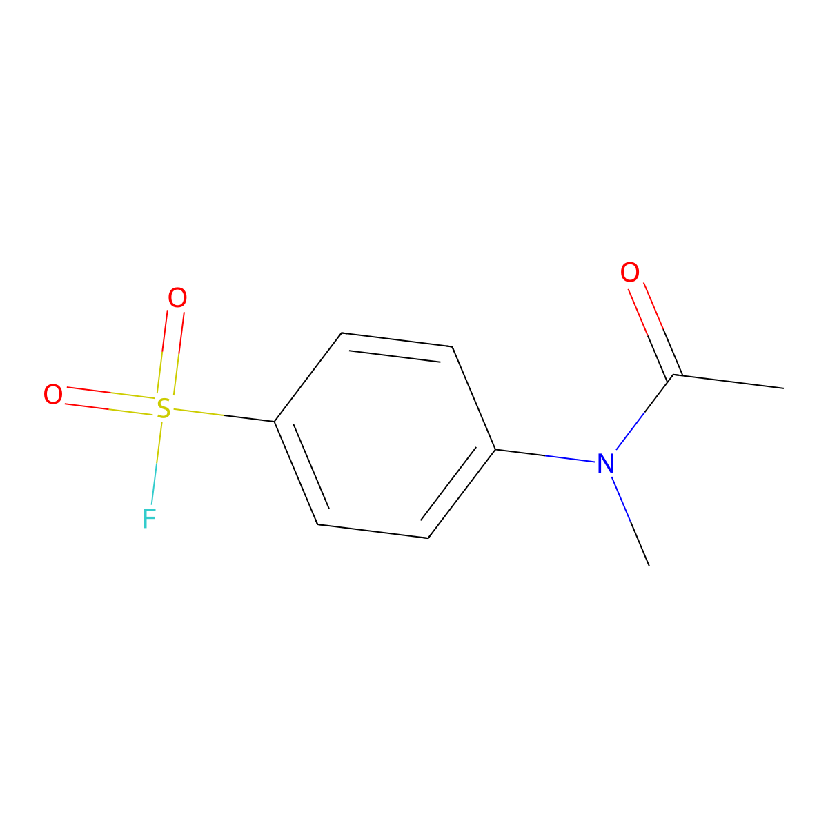 4-[Acetyl(methyl)amino]benzene-1-sulfonyl fluoride molecular structure, CAS 21320-83-2