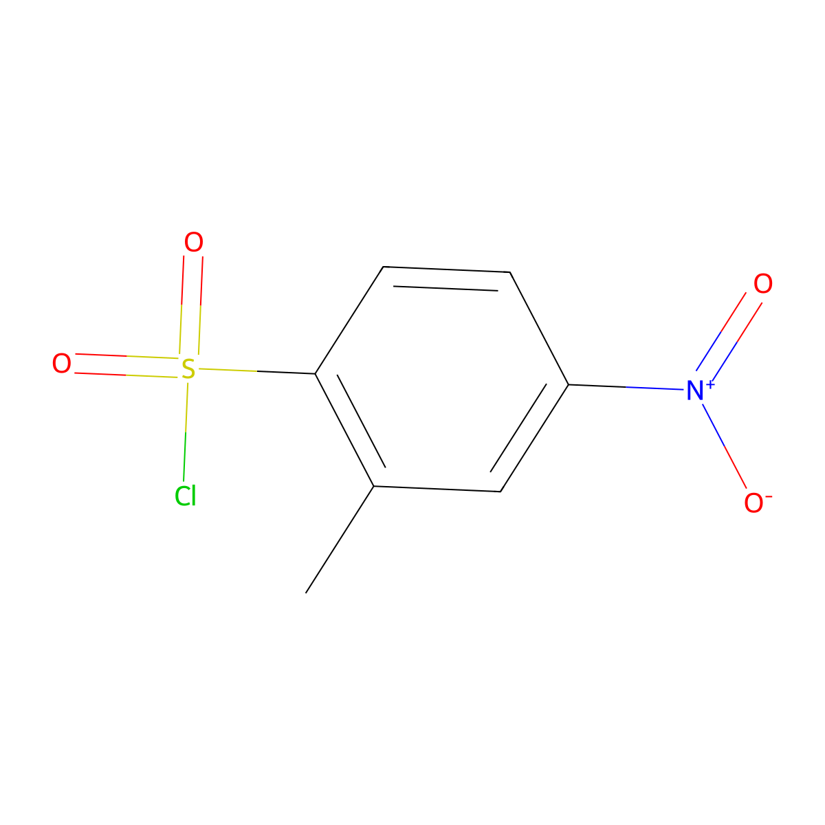 5-Nitrotoluene-2-sulfonyl chloride molecular structure, CAS 21320-90-1