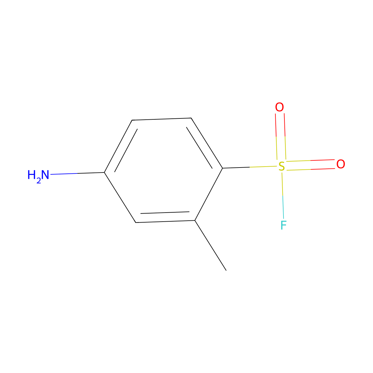 4-Amino-2-methylbenzenesulfonyl fluoride molecular structure, CAS 21320-92-3