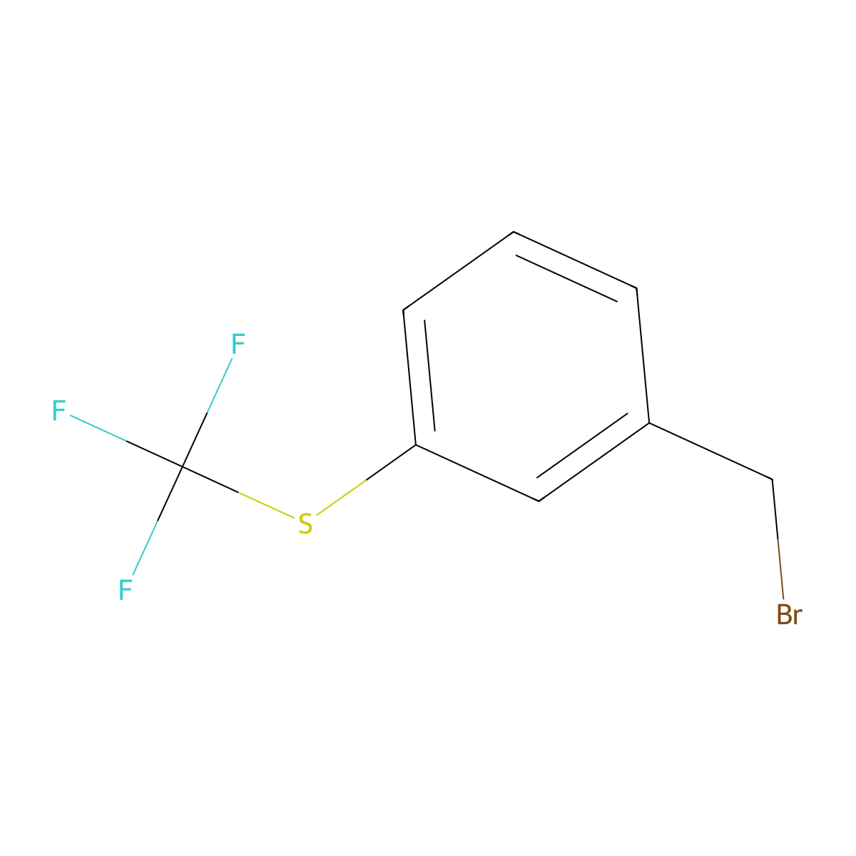 1-(Bromomethyl)-3-((trifluoromethyl)sulfanyl)benzene molecular structure, CAS 213203-84-0