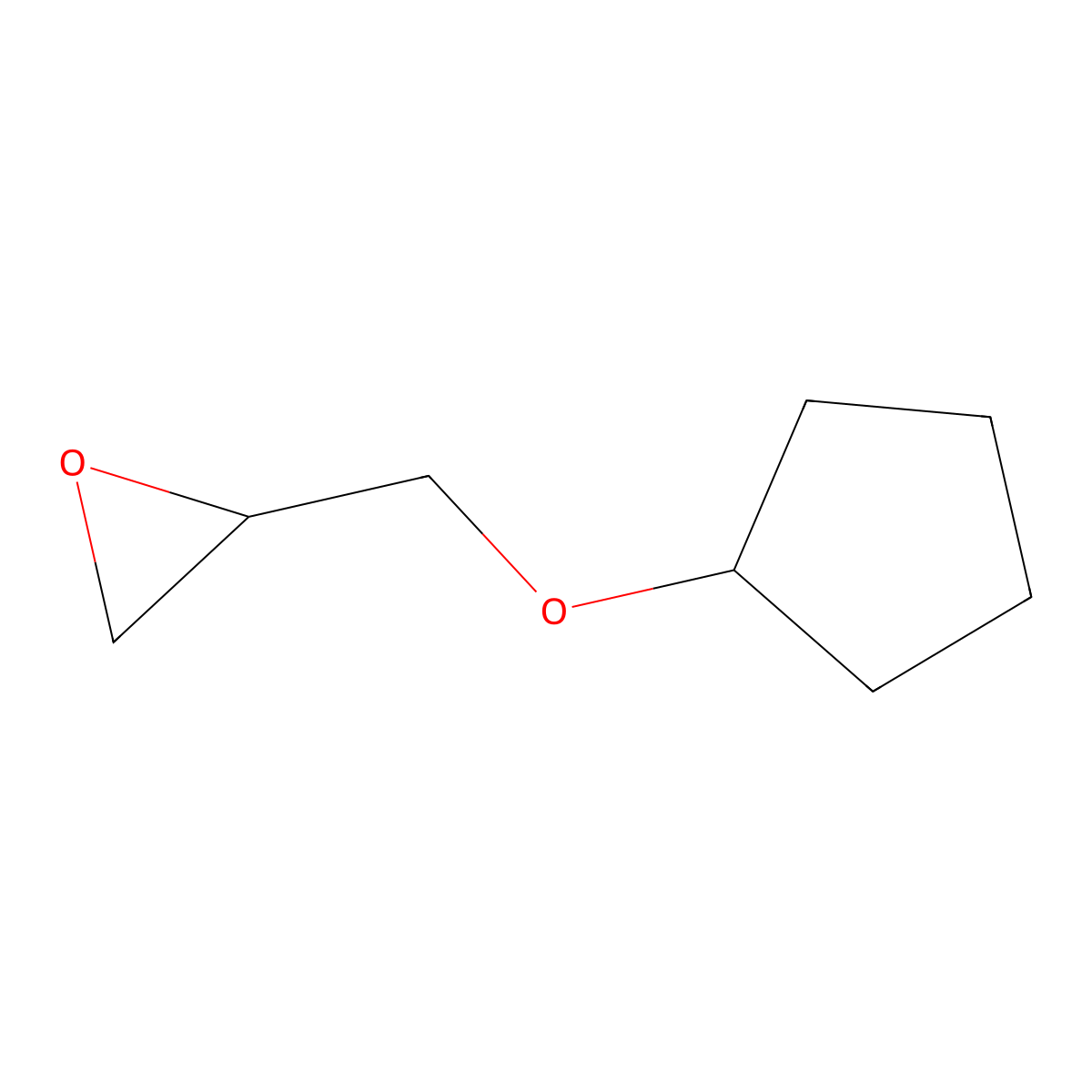 2-[(Cyclopentyloxy)methyl]oxirane molecular structure, CAS 21324-93-6