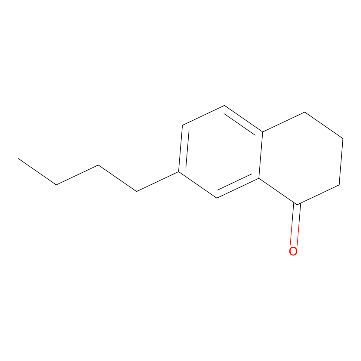 7-Butyl-1,2,3,4-tetrahydronaphthalen-1-one molecular structure, CAS 213257-59-1