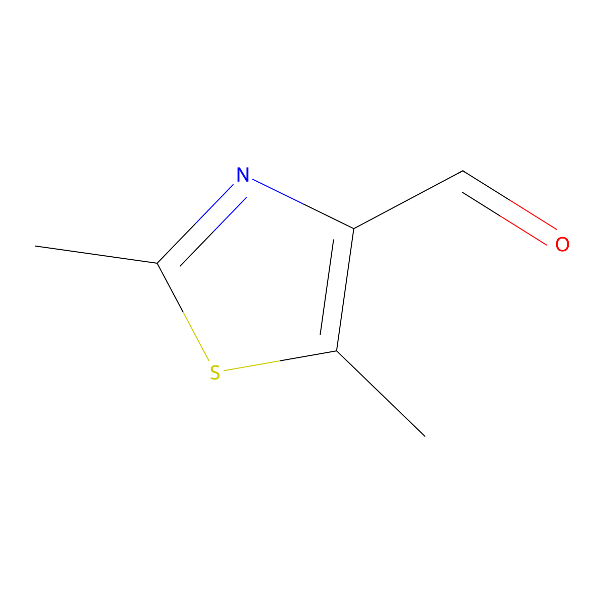 2,5-Dimethyl-1,3-thiazole-4-carbaldehyde molecular structure, CAS 213258-56-1