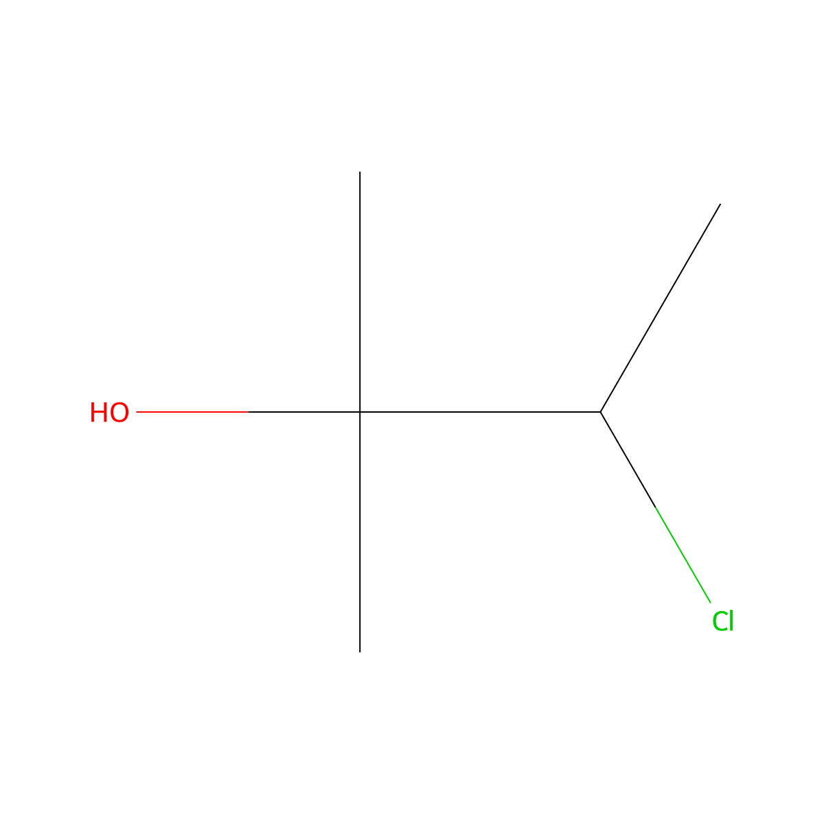 3-Chloro-2-methylbutan-2-ol molecular structure, CAS 21326-62-5