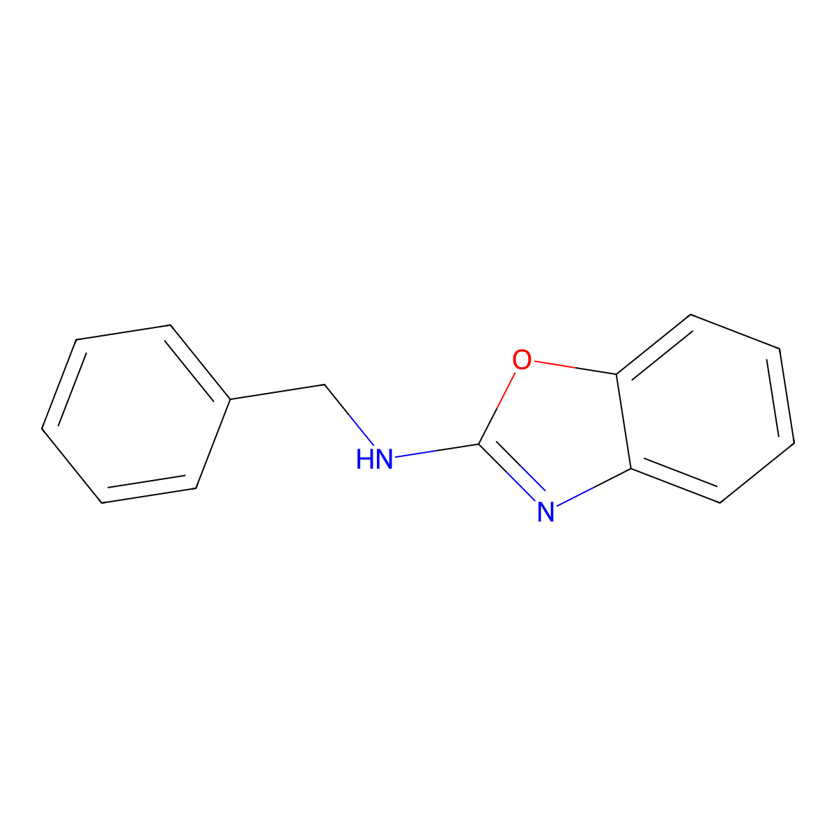 N-Benzyl-2-benzoxazolamine molecular structure, CAS 21326-87-4
