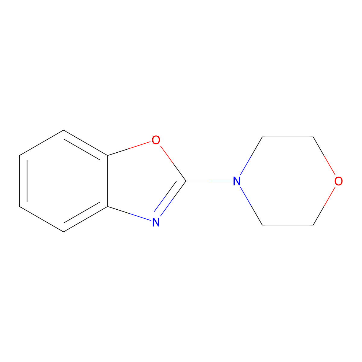 2-(Morpholin-4-yl)-1,3-benzoxazole molecular structure, CAS 21326-90-9