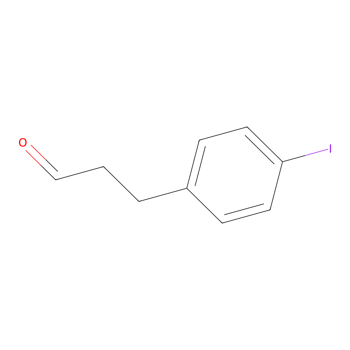 3-(4-Iodophenyl)propanal molecular structure, CAS 213264-51-8