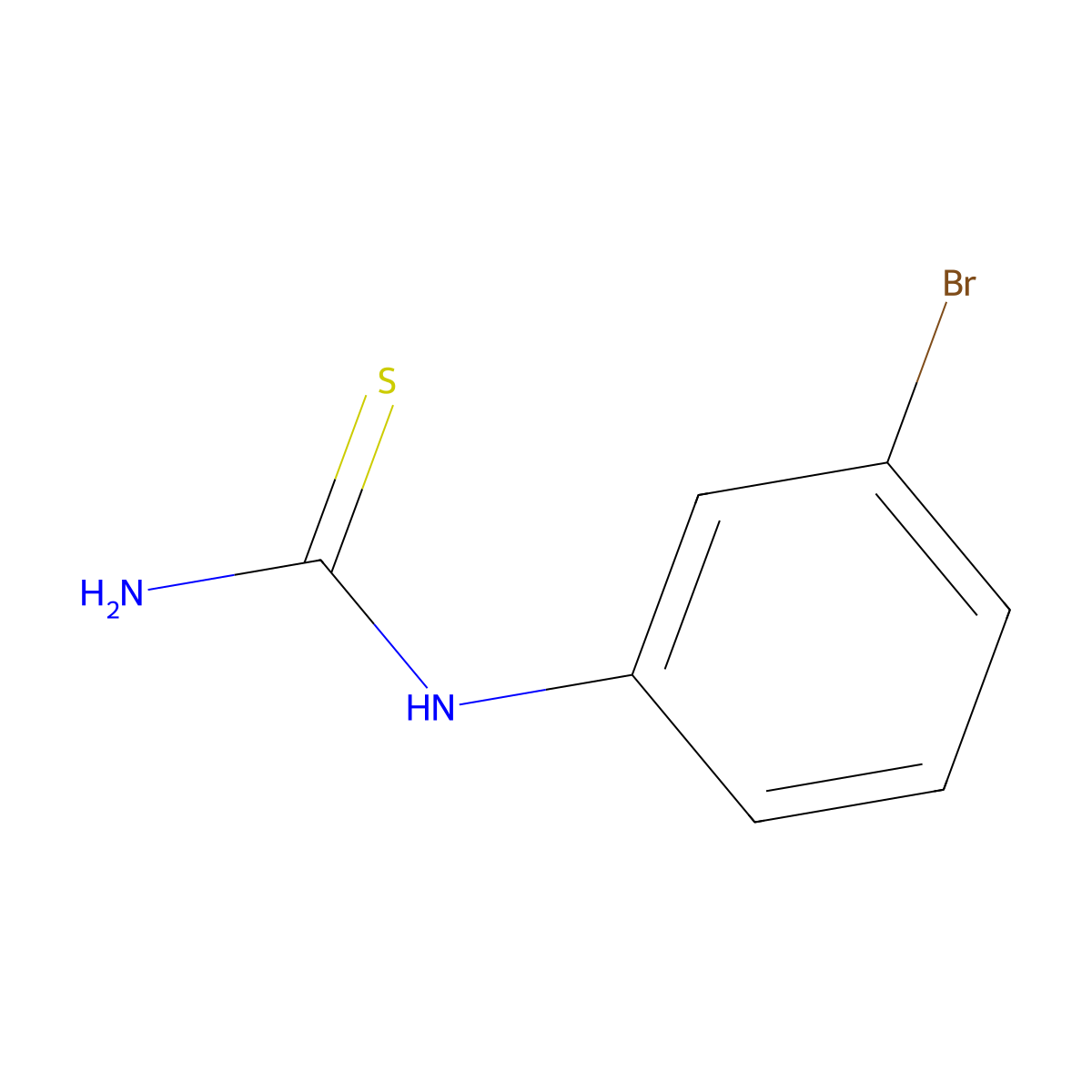 (3-Bromophenyl)thiourea molecular structure, CAS 21327-14-0