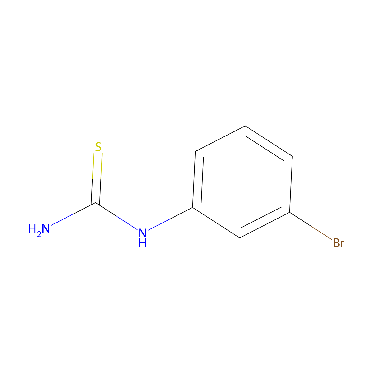 (3-Bromophenyl)thiourea molecular structure, CAS 21327-14-0