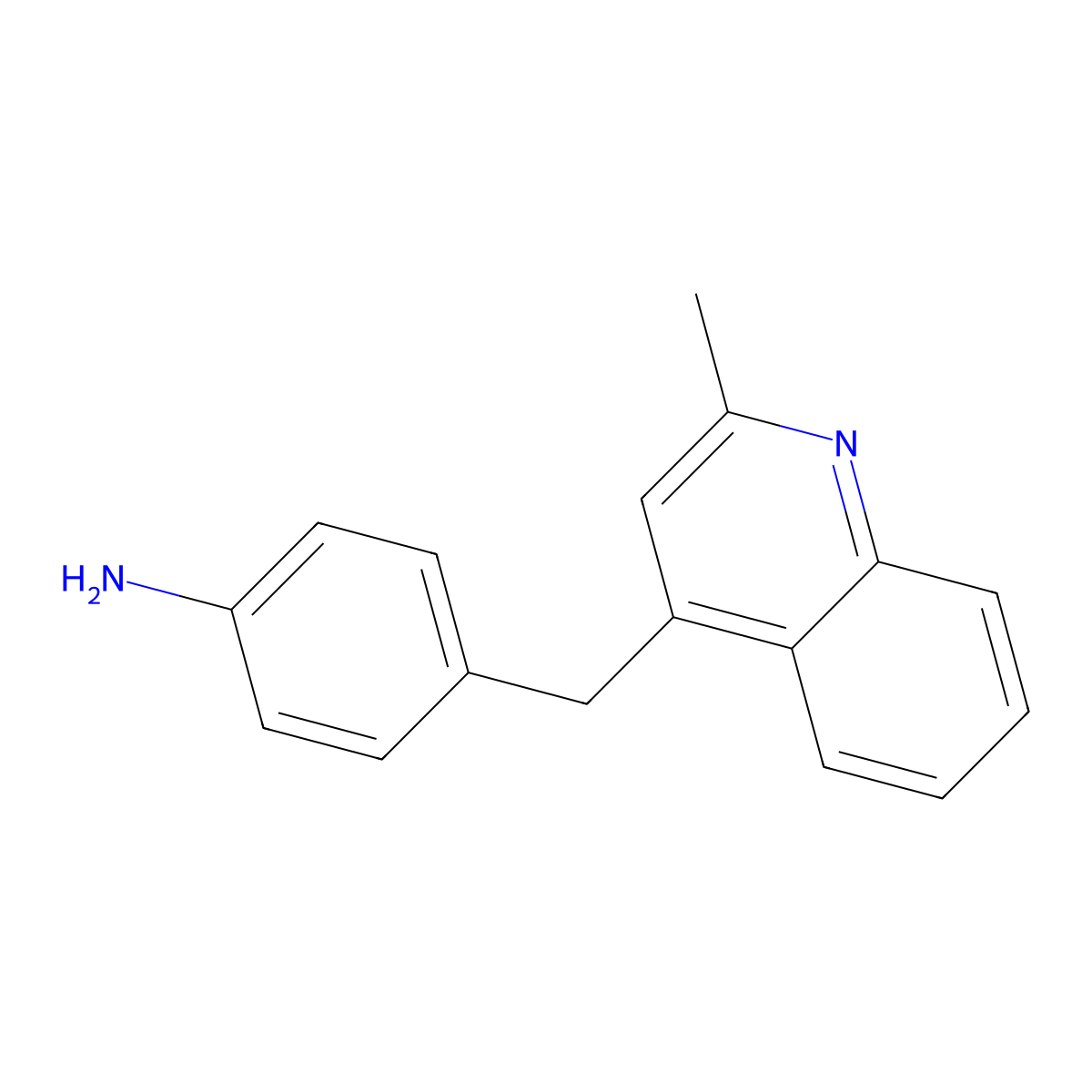 4-((2-Methylquinolin-4-yl)methyl)aniline molecular structure, CAS 2133006-65-0