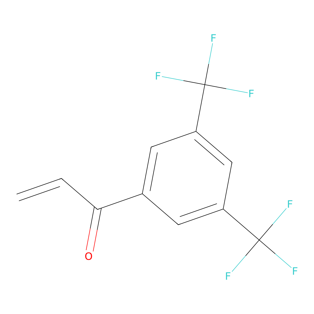 1-[3,5-Bis(trifluoromethyl)phenyl]prop-2-en-1-one molecular structure, CAS 2133016-44-9
