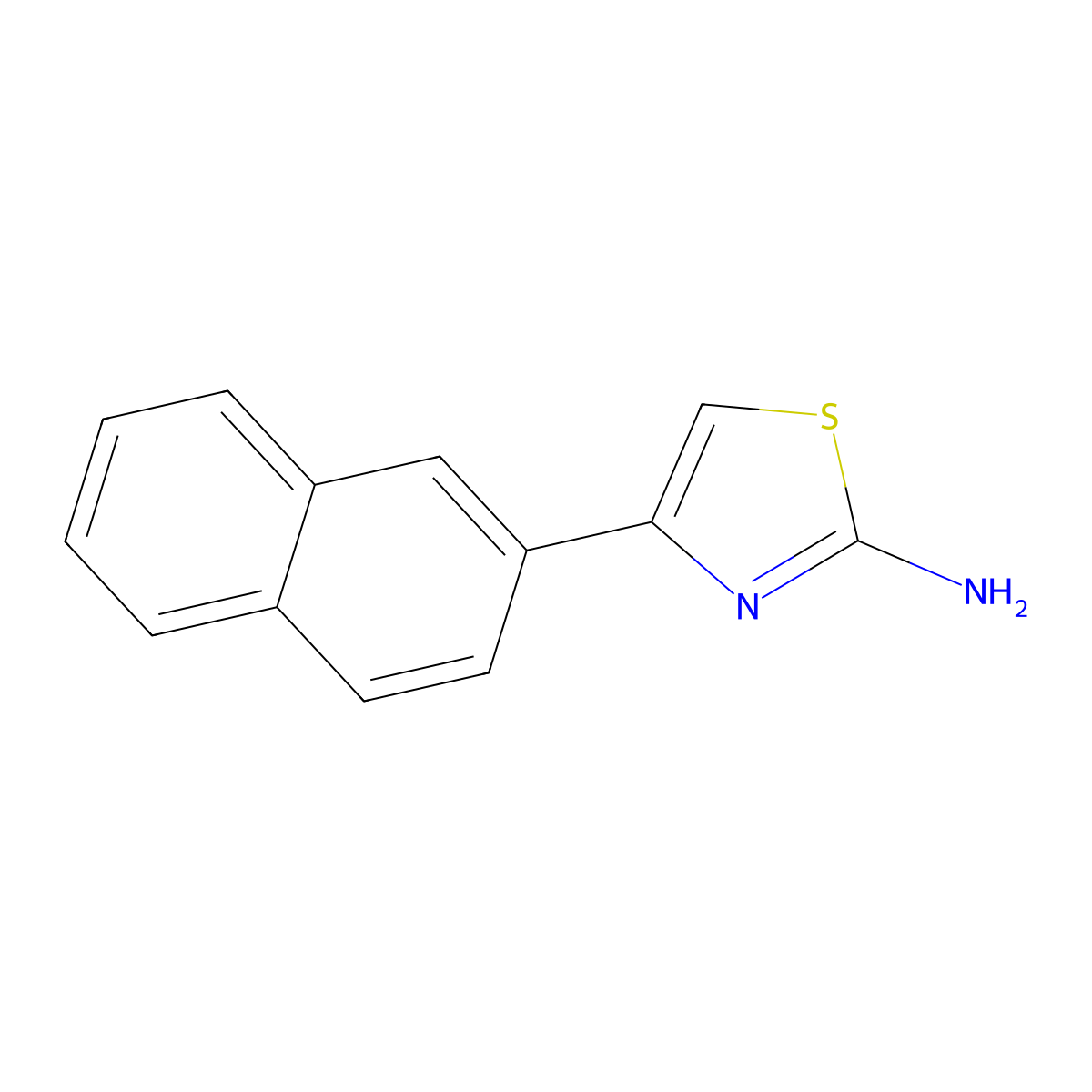 4-(2-Naphthyl)-1,3-thiazol-2-amine molecular structure, CAS 21331-43-1