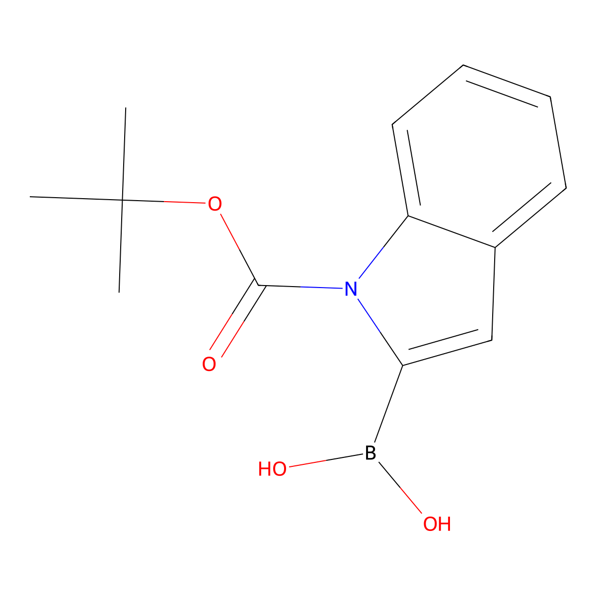 1-(tert-Butoxycarbonyl)indole-2-boronic Acid (contains varying amounts of Anhydride) molecular structure, CAS 213318-44-6