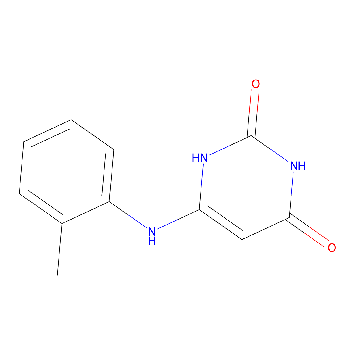 6-(2-Methylanilino)pyrimidine-2,4(1H,3H)-dione molecular structure, CAS 21332-92-3