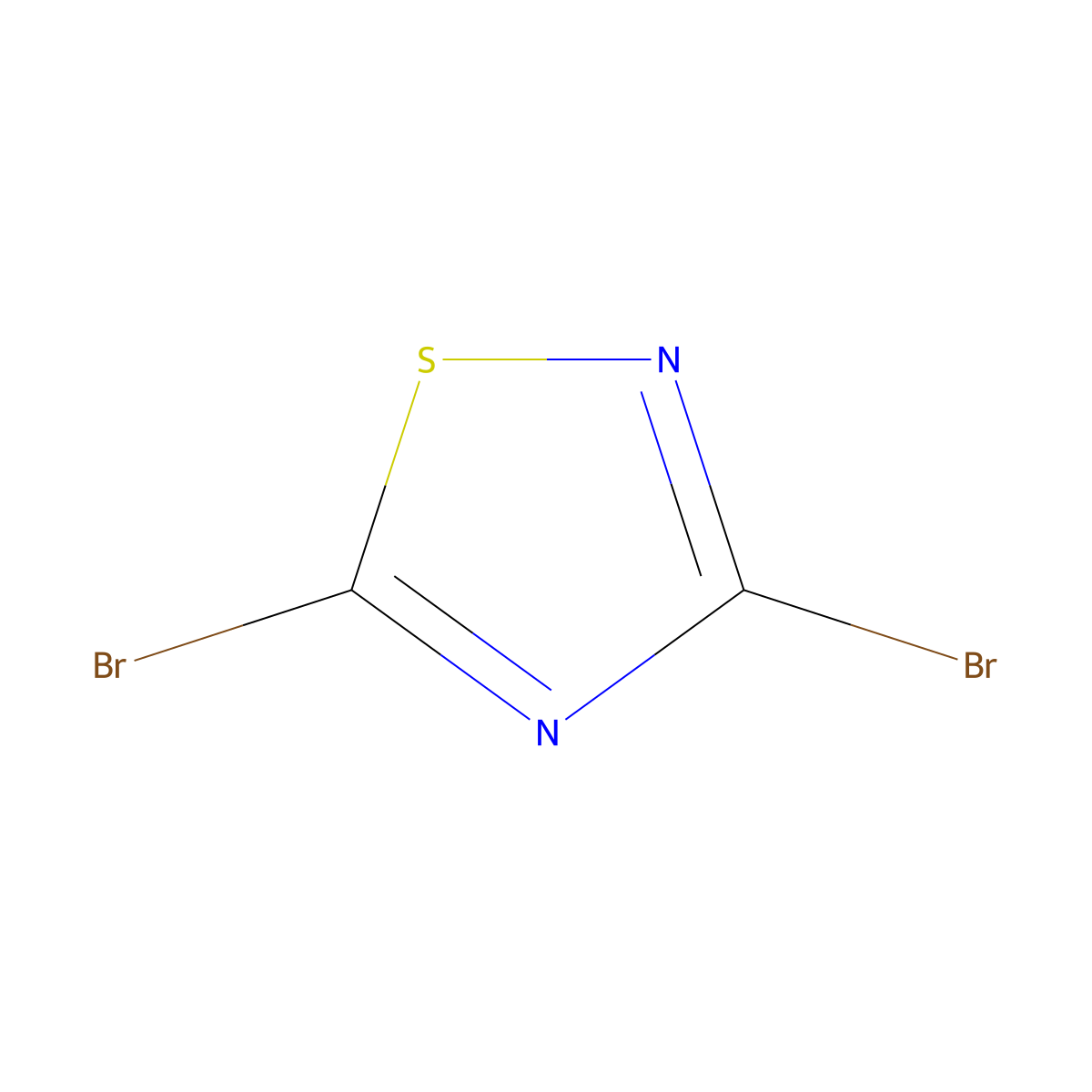 3,5-Dibromo-1,2,4-thiadiazole molecular structure, CAS 213325-84-9