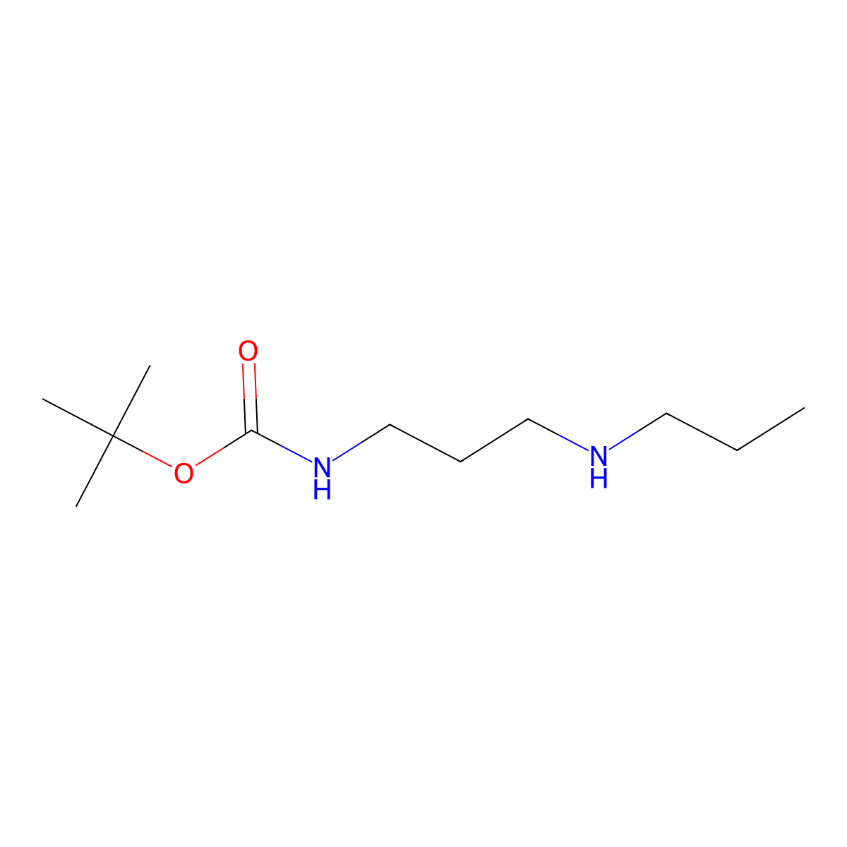 Carbamic acid, [3-(propylamino)propyl]-, 1,1-dimethylethyl ester (9CI) molecular structure, CAS 213327-33-4