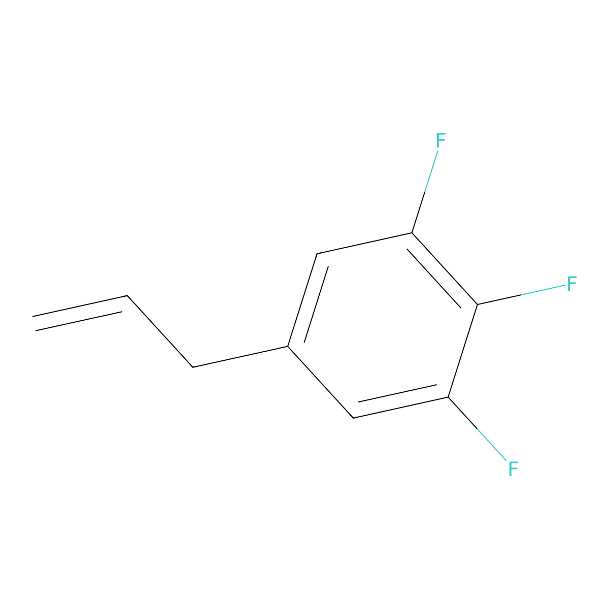 1,2,3-Trifluoro-5-(prop-2-en-1-yl)benzene molecular structure, CAS 213327-80-1