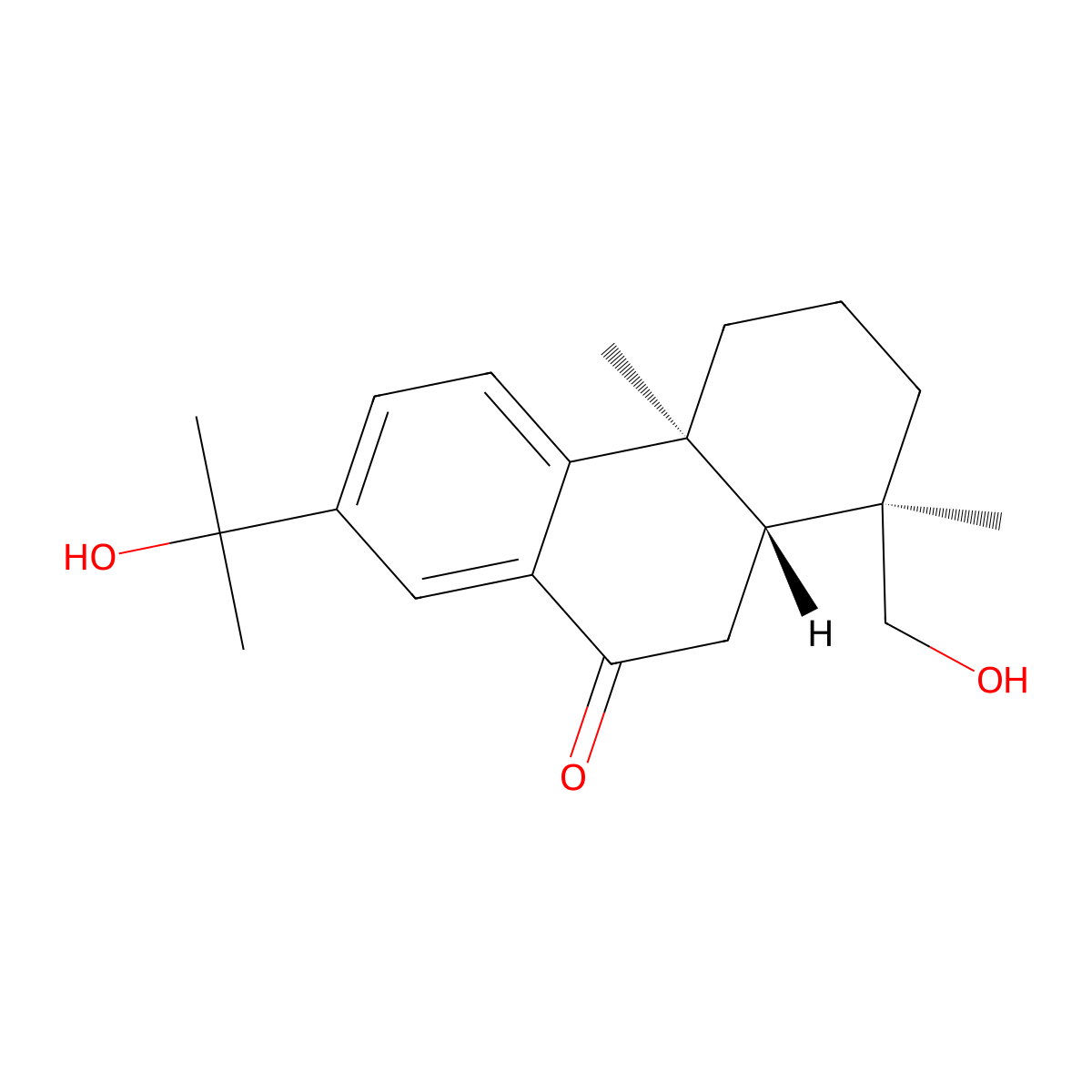 15,18-Dihydroxyabieta-8,11,13-trien-7-one molecular structure, CAS 213329-45-4