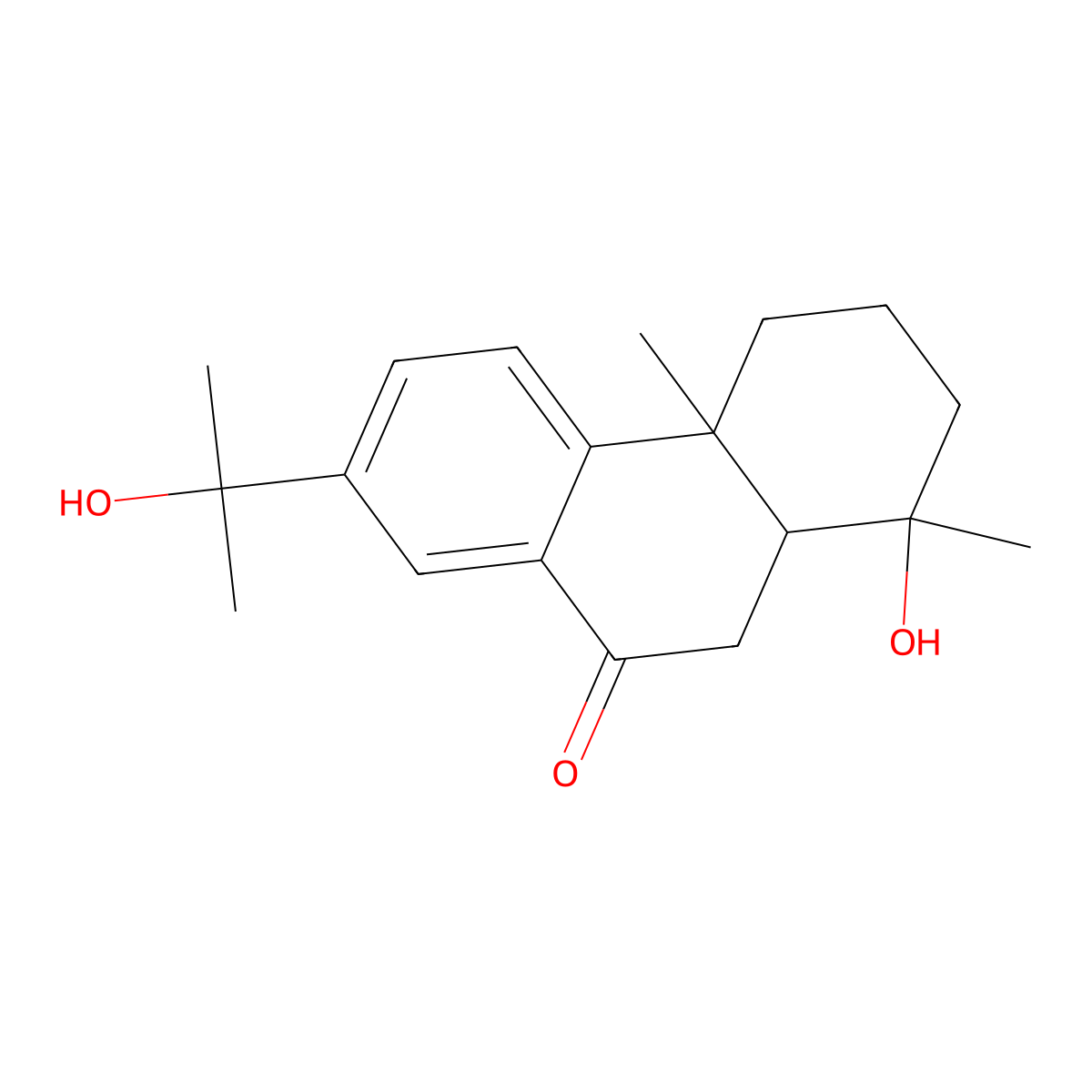 18-R-4,15-dihydroxyabieta-8,11,13-trien-7-one molecular structure, CAS 213329-46-5