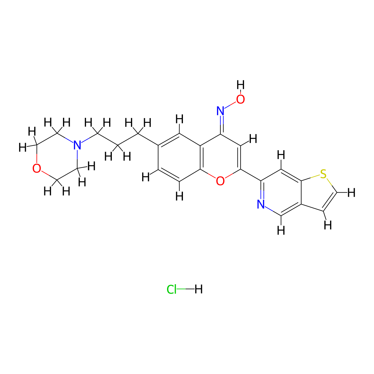 Foliglurax hydrochloride molecular structure, CAS 2133294-96-7