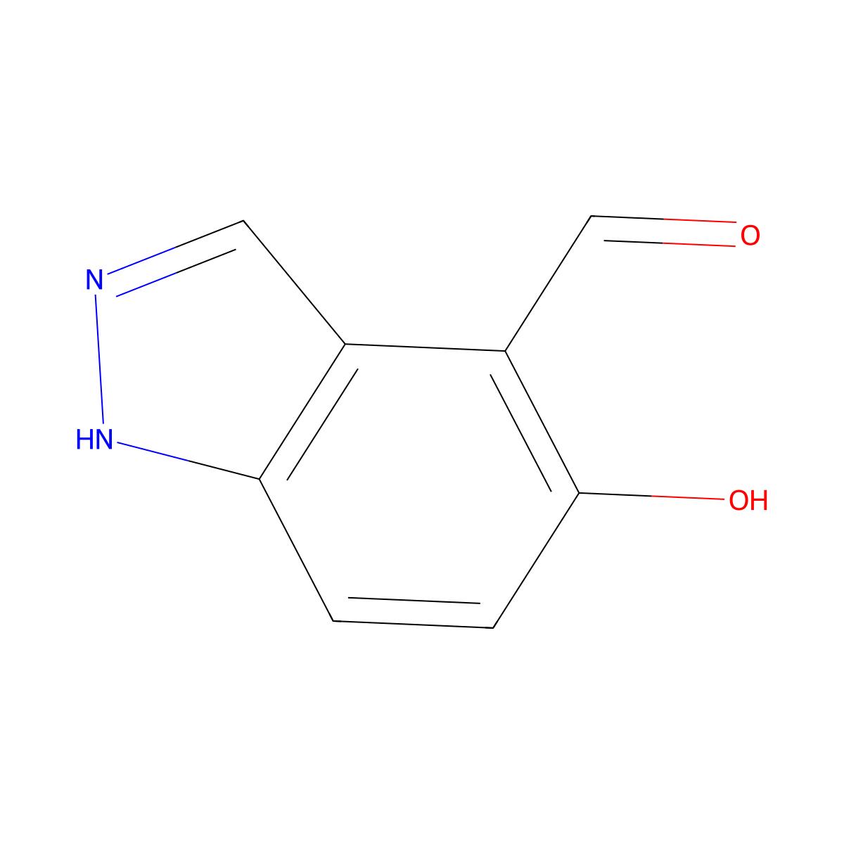 5-Hydroxy-1H-indazole-4-carbaldehyde molecular structure, CAS 213330-84-8