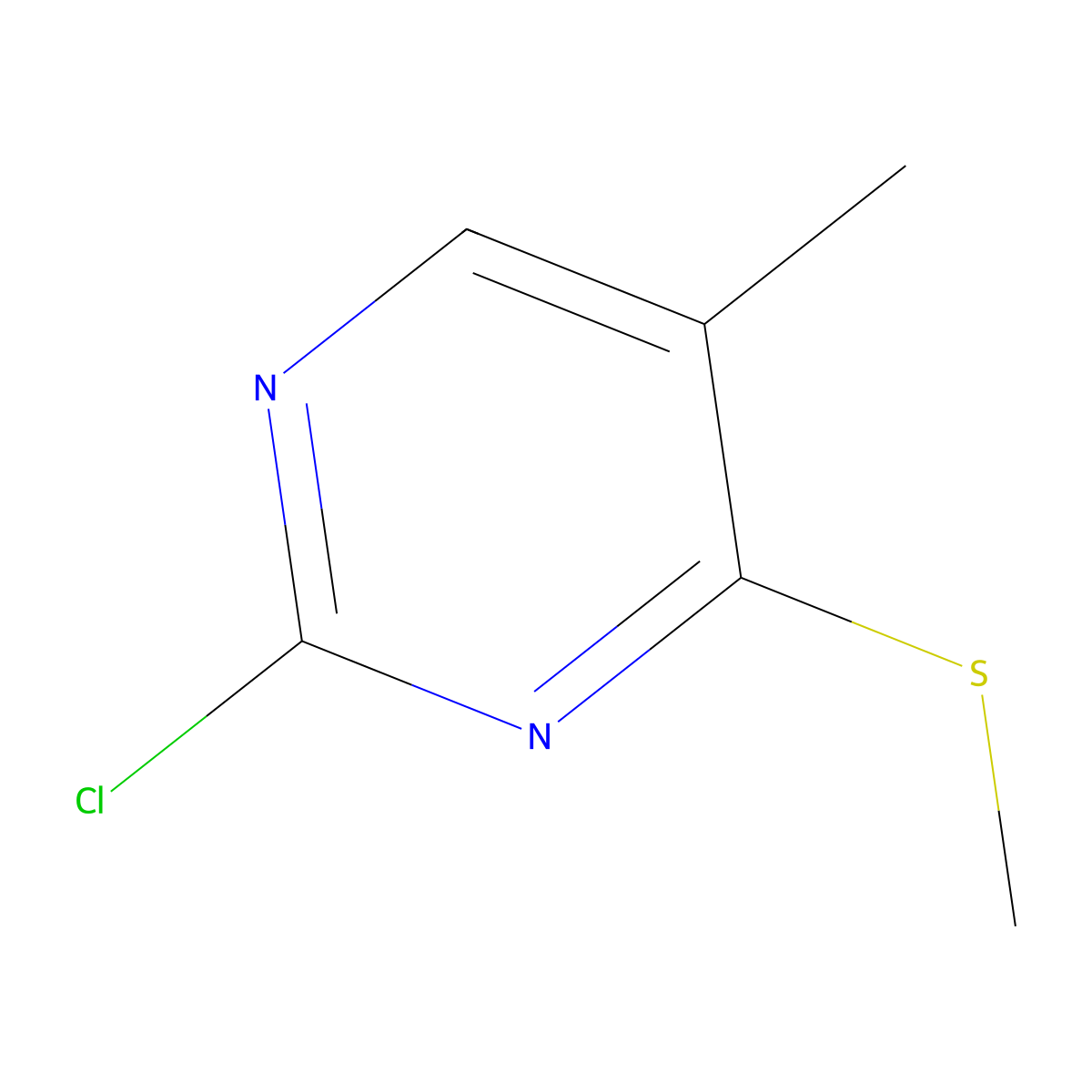 2-Chloro-5-methyl-4-(methylthio)pyrimidine molecular structure, CAS 213334-25-9