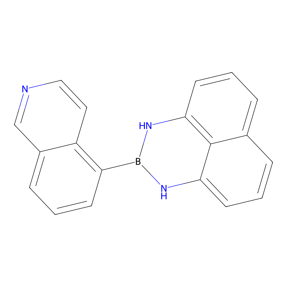 2-(Isoquinolin-5-YL)-2,3-dihydro-1H-naphtho[1,8-DE][1,3,2]diazaborinine molecular structure, CAS 2133378-06-8