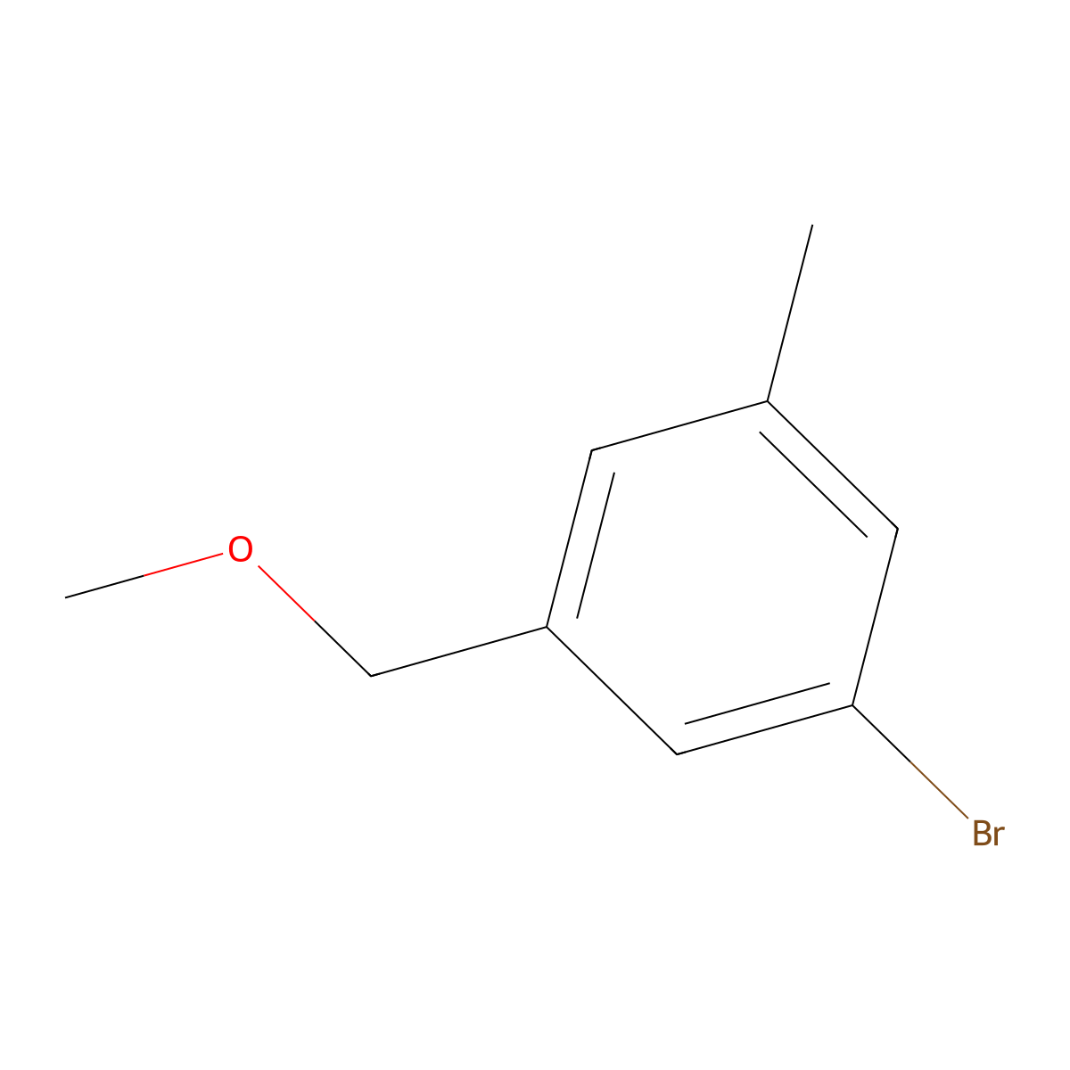 1-Bromo-3-(methoxymethyl)-5-methylbenzene molecular structure, CAS 2133495-37-9