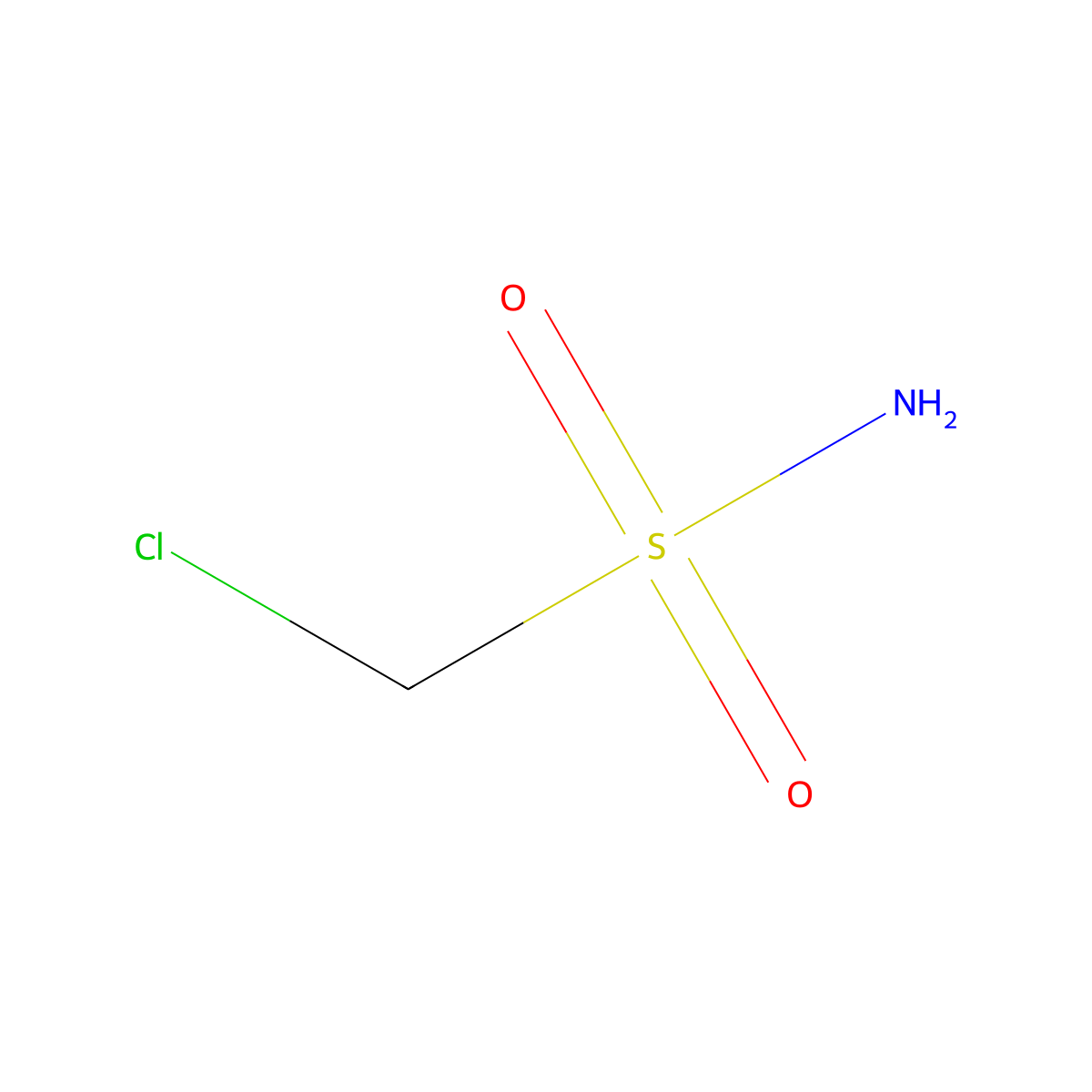 Chloromethanesulfonamide molecular structure, CAS 21335-43-3