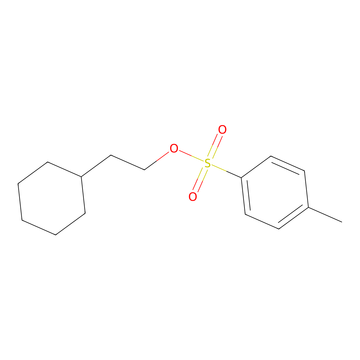 2-Cyclohexylethyl 4-methylbenzenesulfonate molecular structure, CAS 21336-37-8