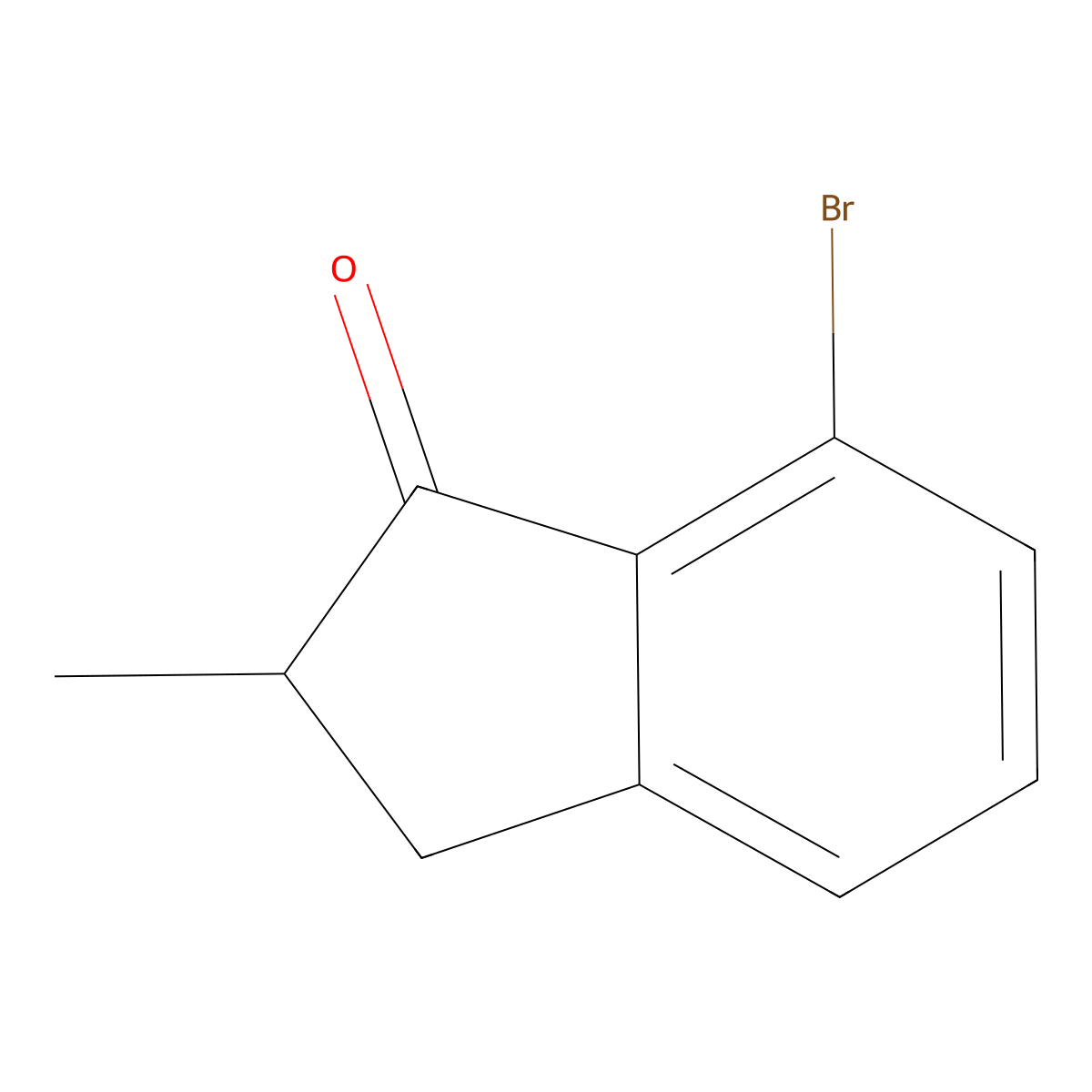 7-Bromo-2-methyl-2,3-dihydro-1H-inden-1-one molecular structure, CAS 213381-43-2