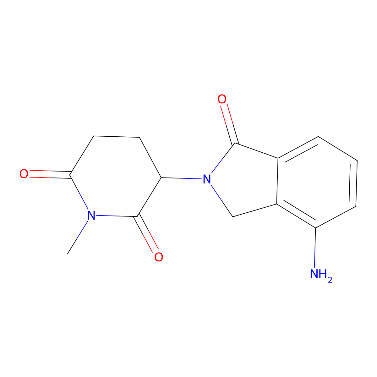3-(4-amino-1-oxo-2,3-dihydro-1H-isoindol-2-yl)-1-methylpiperidine-2,6-dione molecular structure, CAS 2133816-23-4