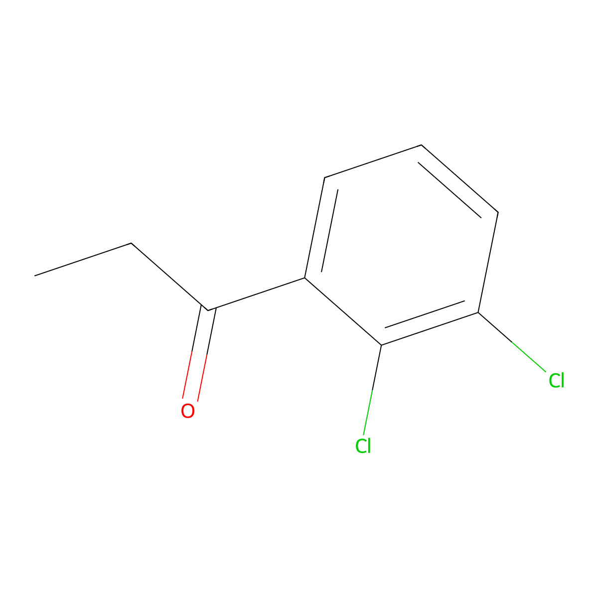 1-(2,3-Dichlorophenyl)propan-1-one molecular structure, CAS 213382-05-9