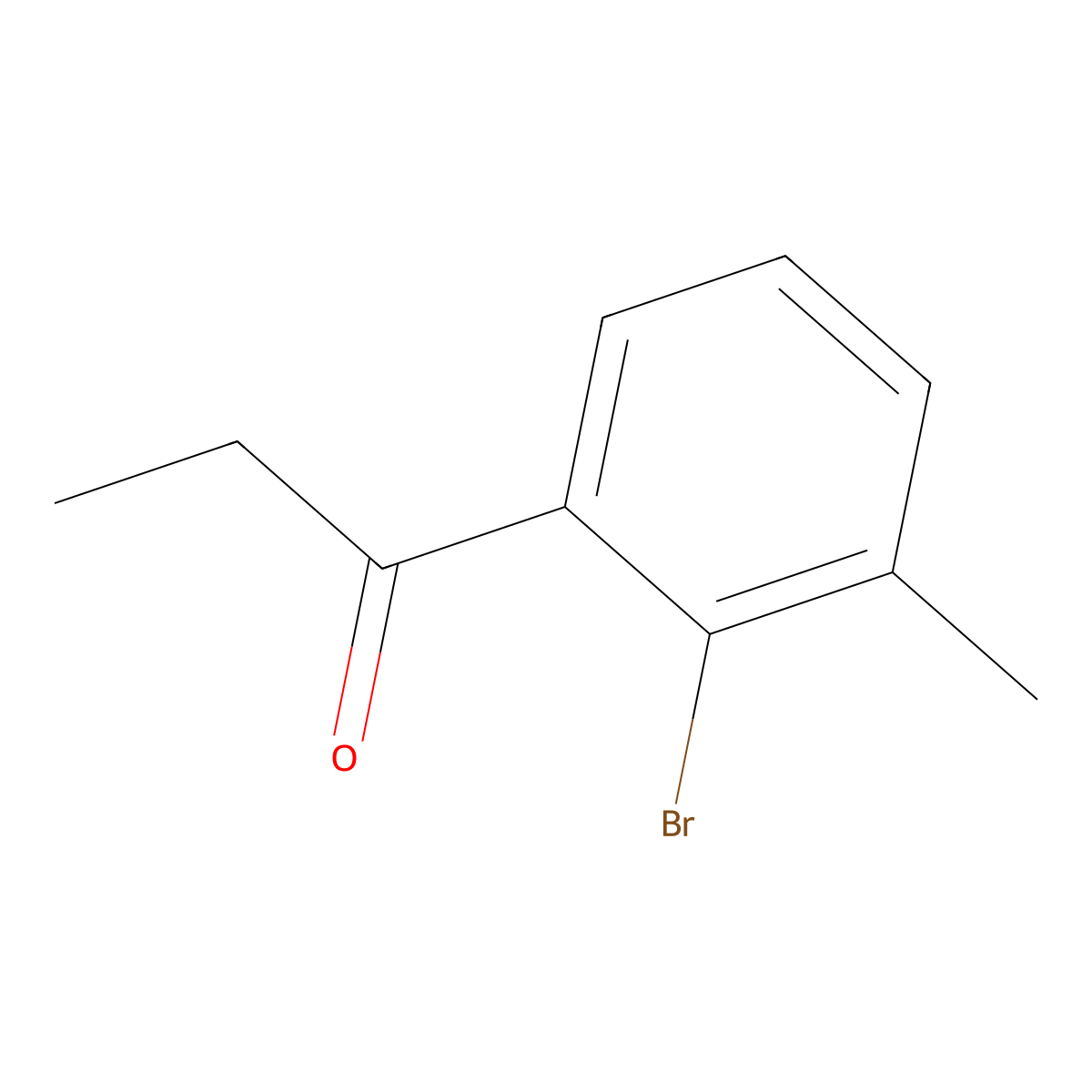 1-(2-Bromo-3-methylphenyl)-1-propanone molecular structure, CAS 213382-06-0