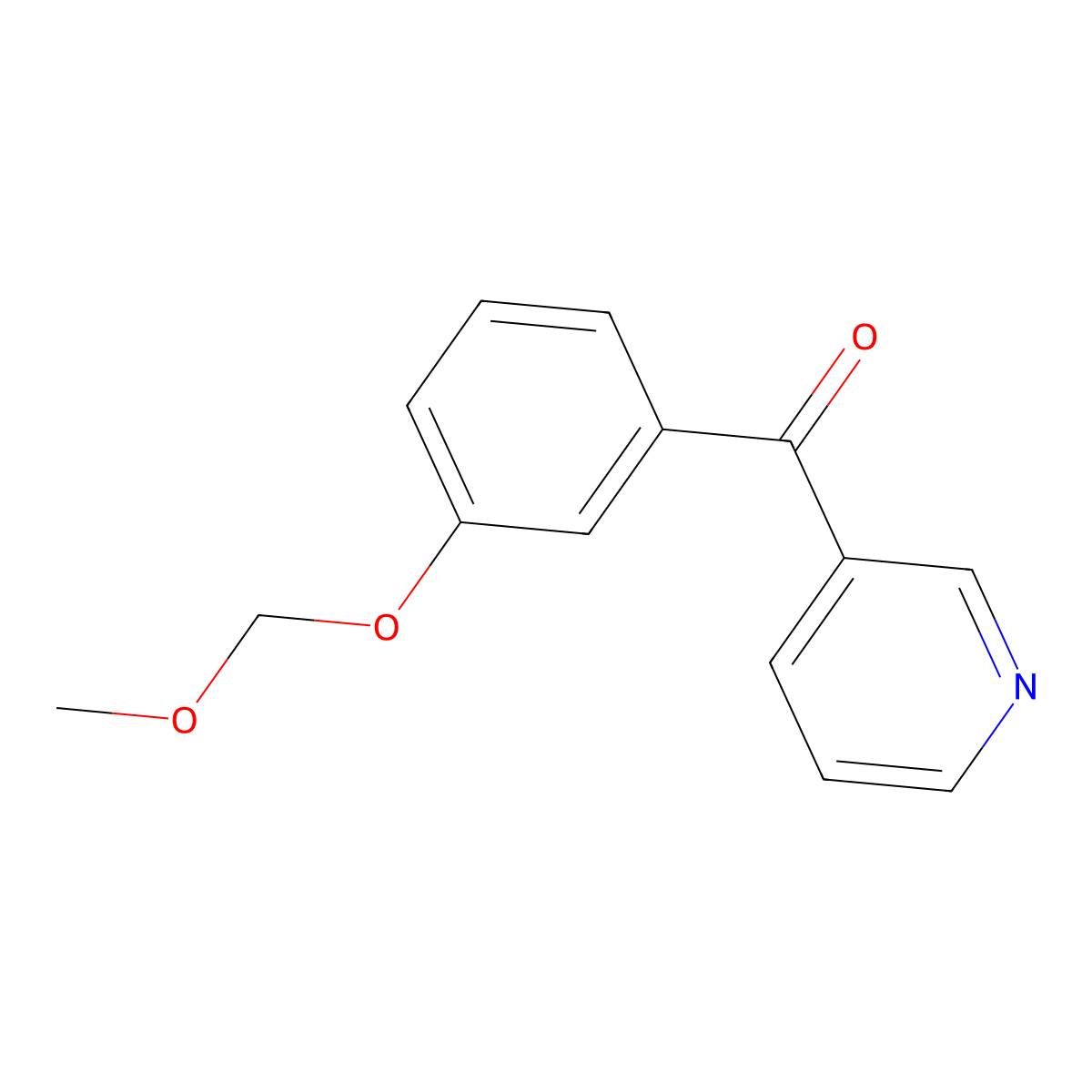 [3-(Methoxymethoxy)phenyl](pyridin-3-yl)methanone molecular structure, CAS 213386-94-8