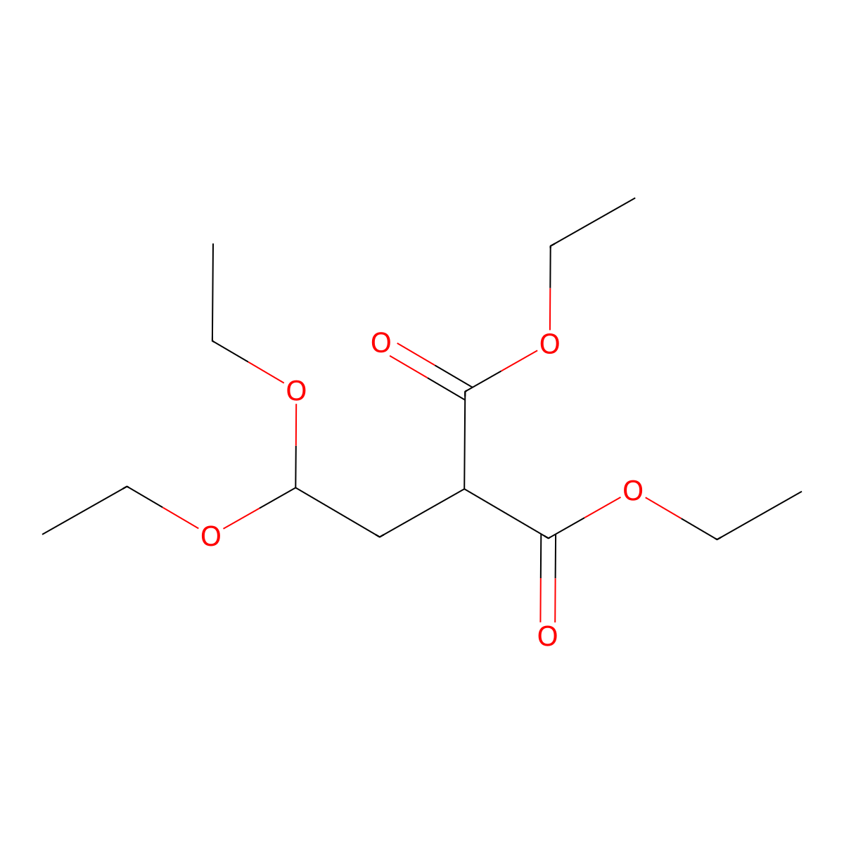 Diethyl 3,3-Diethoxypropane-1,1-dicarboxylate molecular structure, CAS 21339-47-9