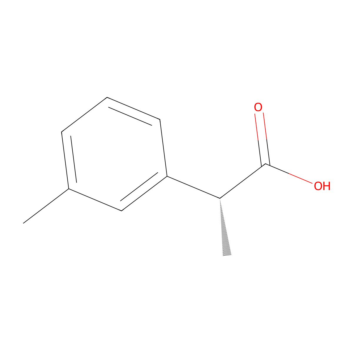 (R)-2-m-Tolyl-propionic acid molecular structure, CAS 213406-28-1