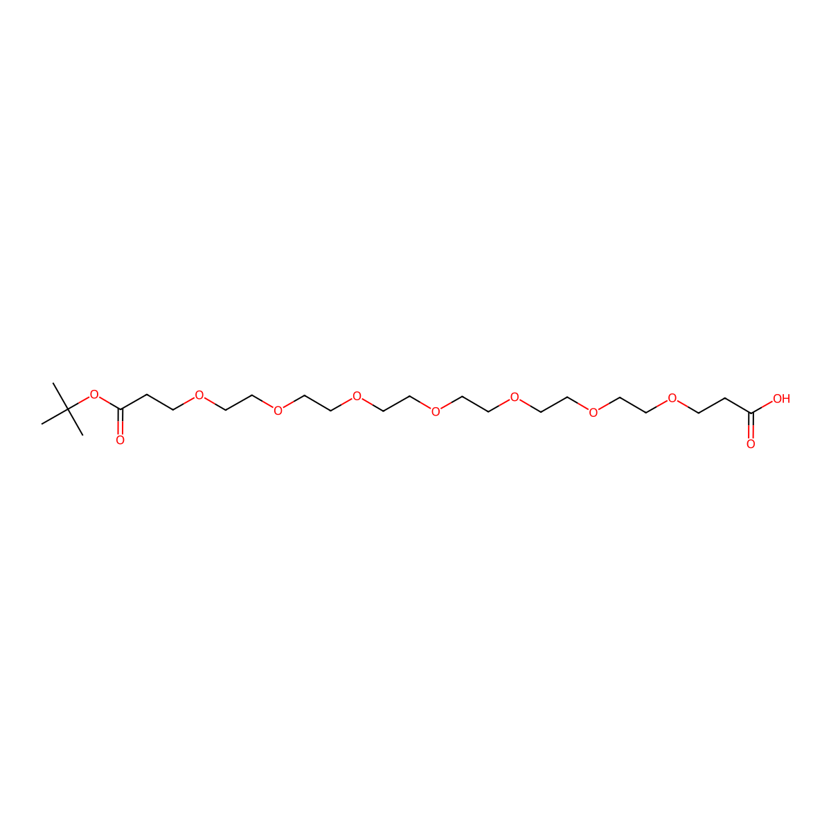 Acid-PEG7-t-butyl ester molecular structure, CAS 2134235-86-0