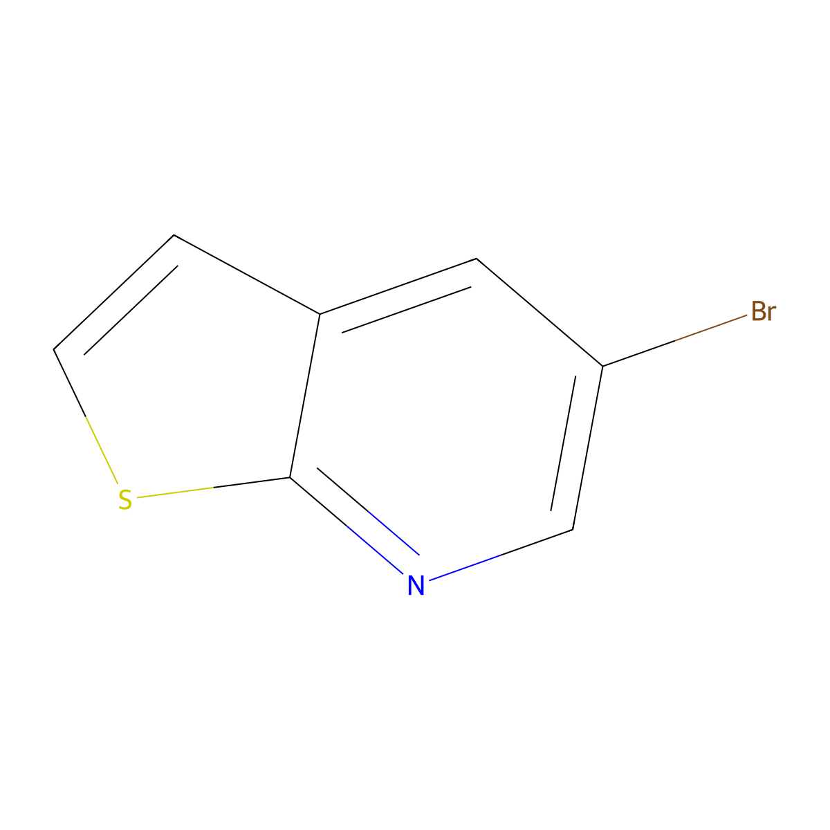 5-Bromothieno(2,3-b)pyridine molecular structure, CAS 21344-24-1