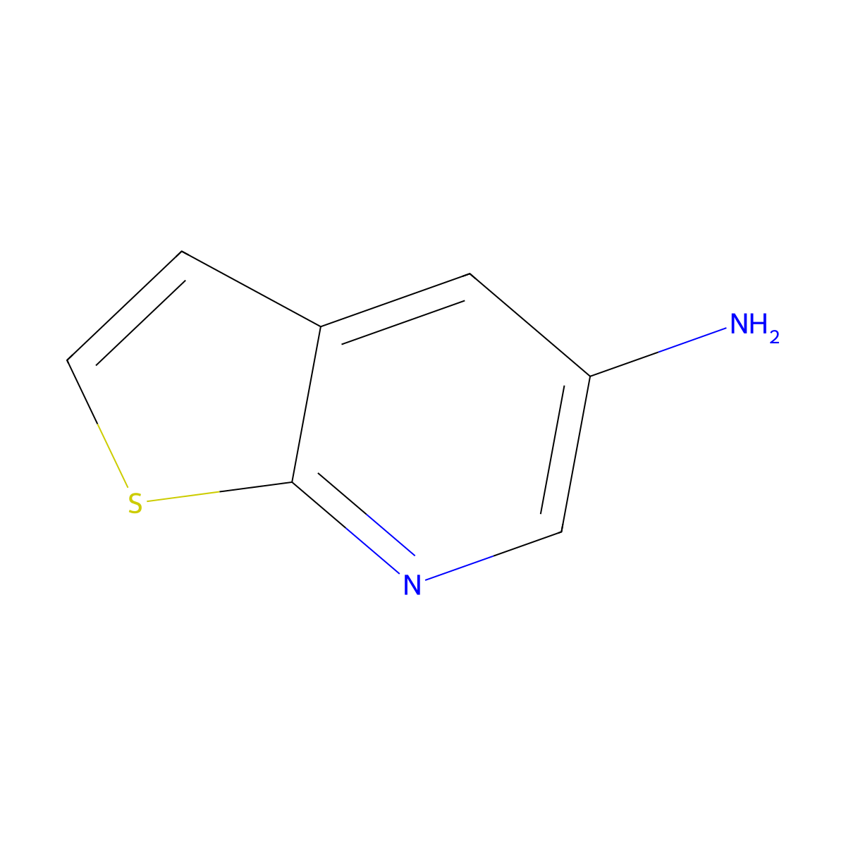 Thieno[2,3-b]pyridin-5-amine molecular structure, CAS 21344-28-5