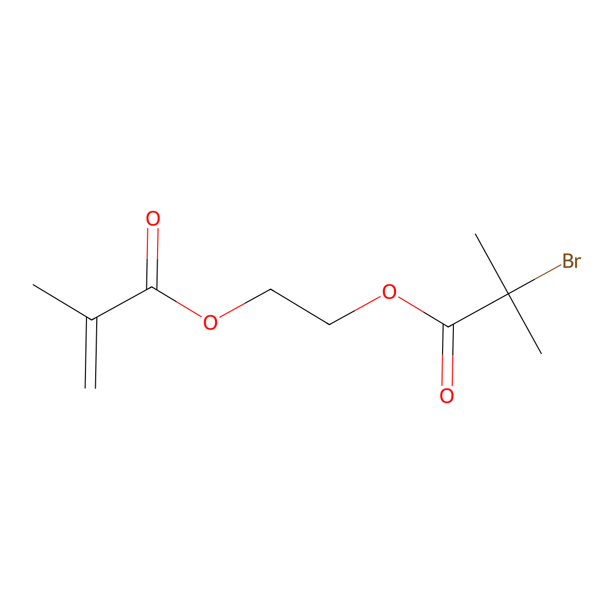 2-(2-Bromoisobutyryloxy)ethyl methacrylate molecular structure, CAS 213453-08-8