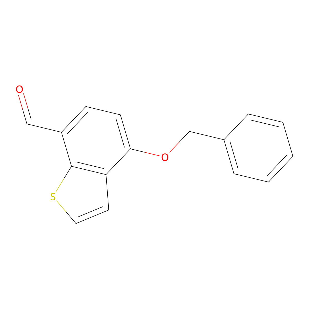 4-(Benzyloxy)benzo[b]thiophene-7-carbaldehyde molecular structure, CAS 213455-35-7