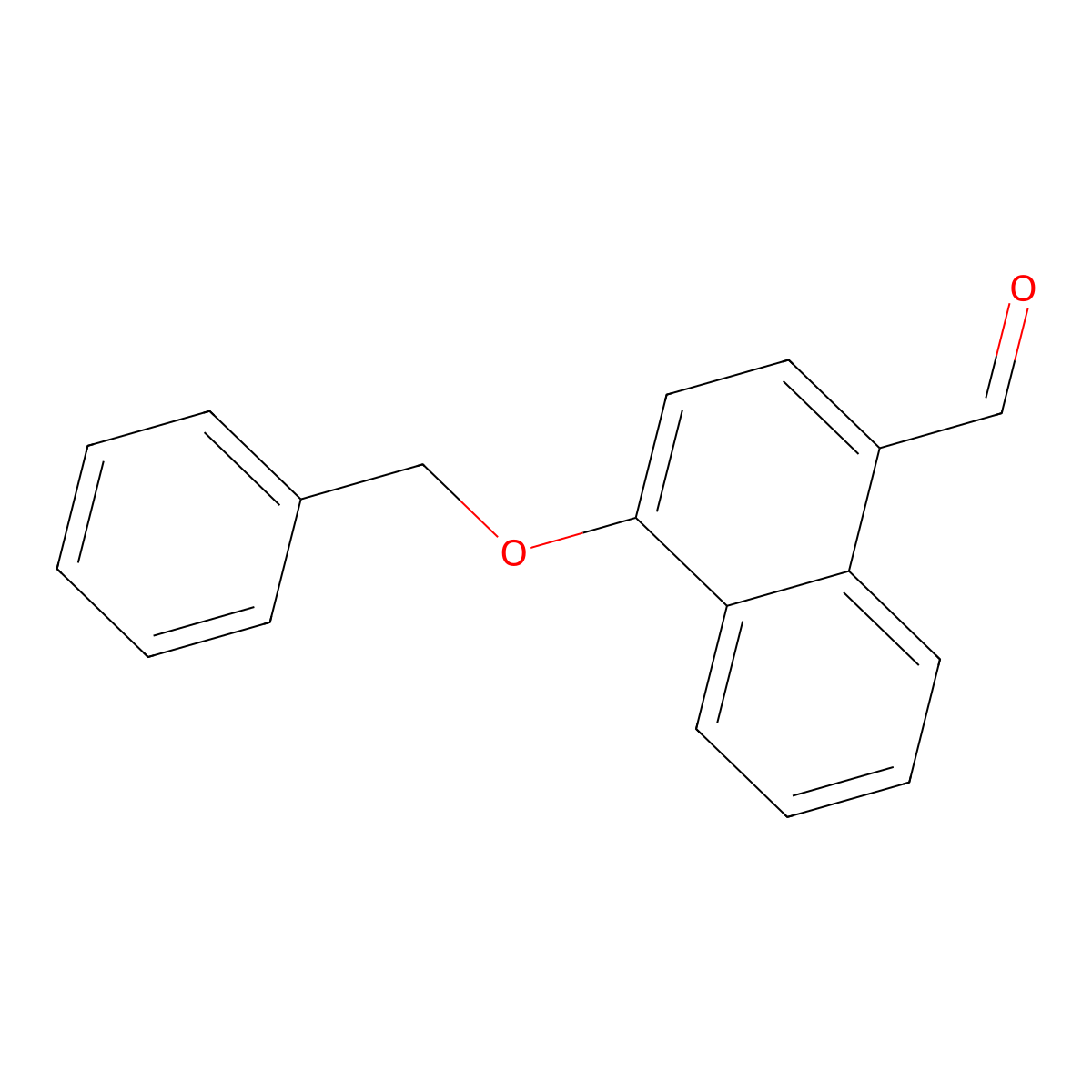 4-Benzyloxynaphthalene-1-carboxaldehyde molecular structure, CAS 213455-52-8