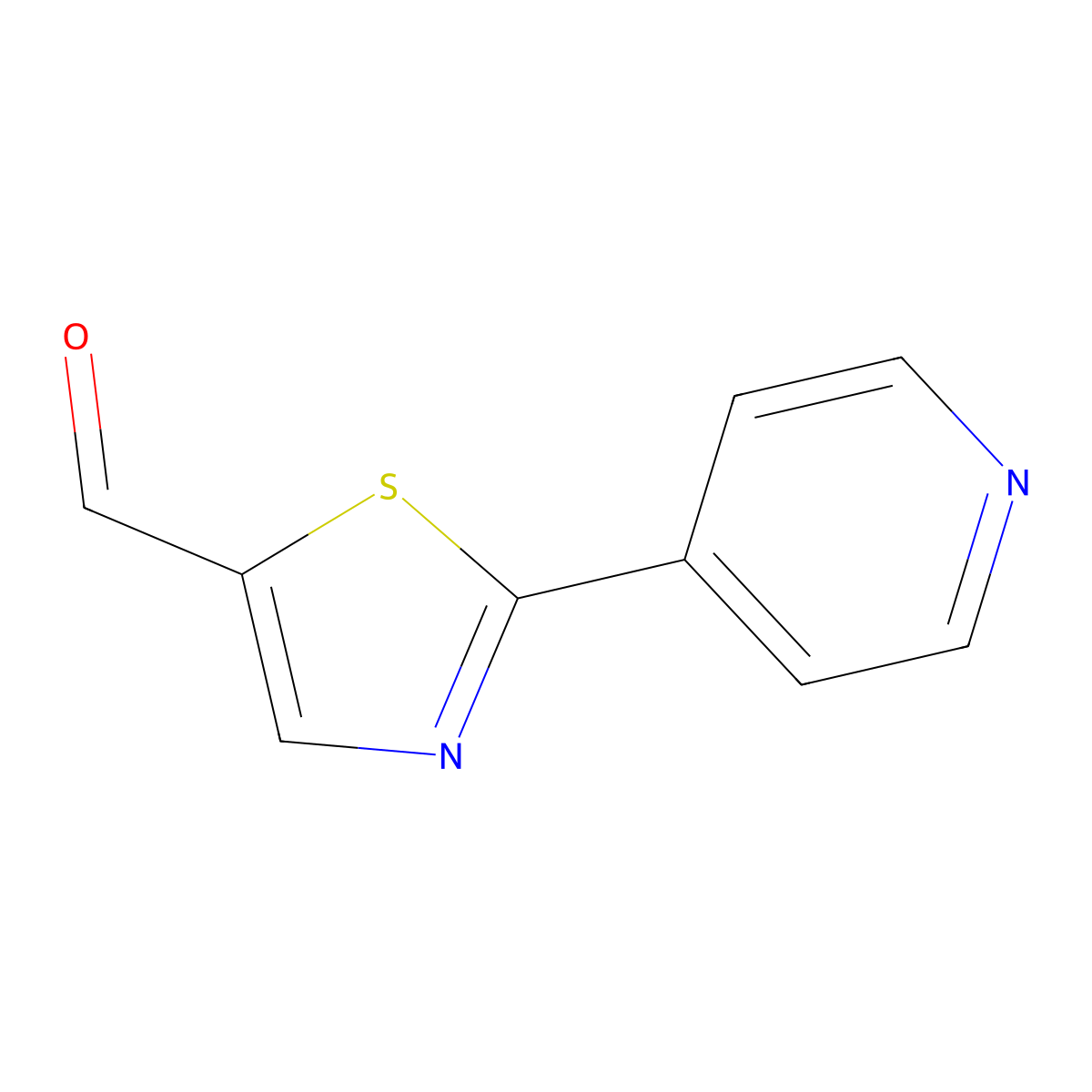 2-(Pyridin-4-YL)thiazole-5-carbaldehyde molecular structure, CAS 21346-36-1